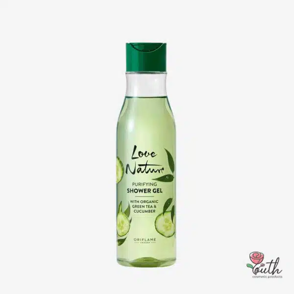 ژل دوش چای سبز و خیار لاو نیچر اوریفلیم